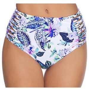 High waist floral bikini bottom size small